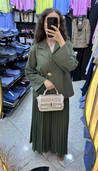 Ensemble jupe plissée