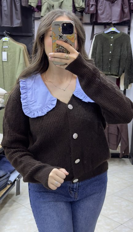 Pull En Laine cole bleu